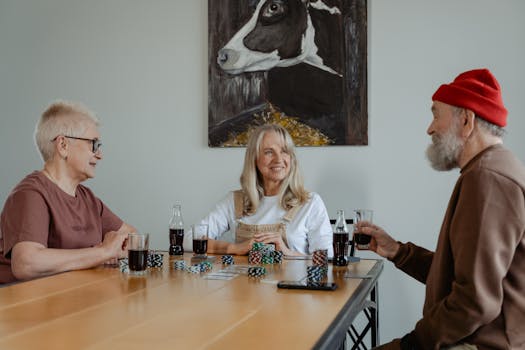 casino chips and poker table