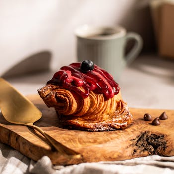 financial chart at sunrise